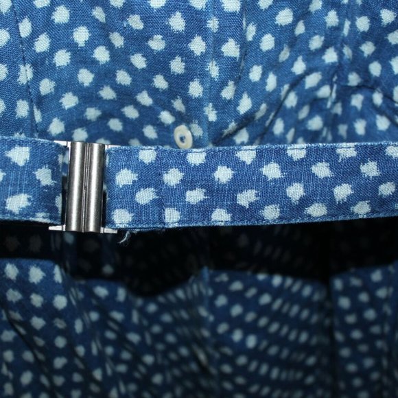 Holding Horses Dotted Linen Shirt Dress HW8971 - Picture 4 of 8